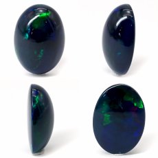 画像2: ブラックオパール ルース 7.7ct オーバル エチオピア産 【 一点物 】 Black opal 10月誕生石 オパール 裸石 天然石 パワーストーン カラーストーン (2)