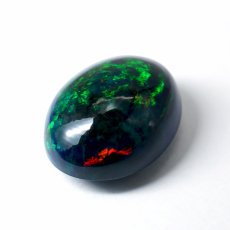 画像3: ブラックオパール ルース 8.8ct オーバル エチオピア産 【 一点物 】 Black opal 10月誕生石 オパール 裸石 天然石 パワーストーン カラーストーン (3)