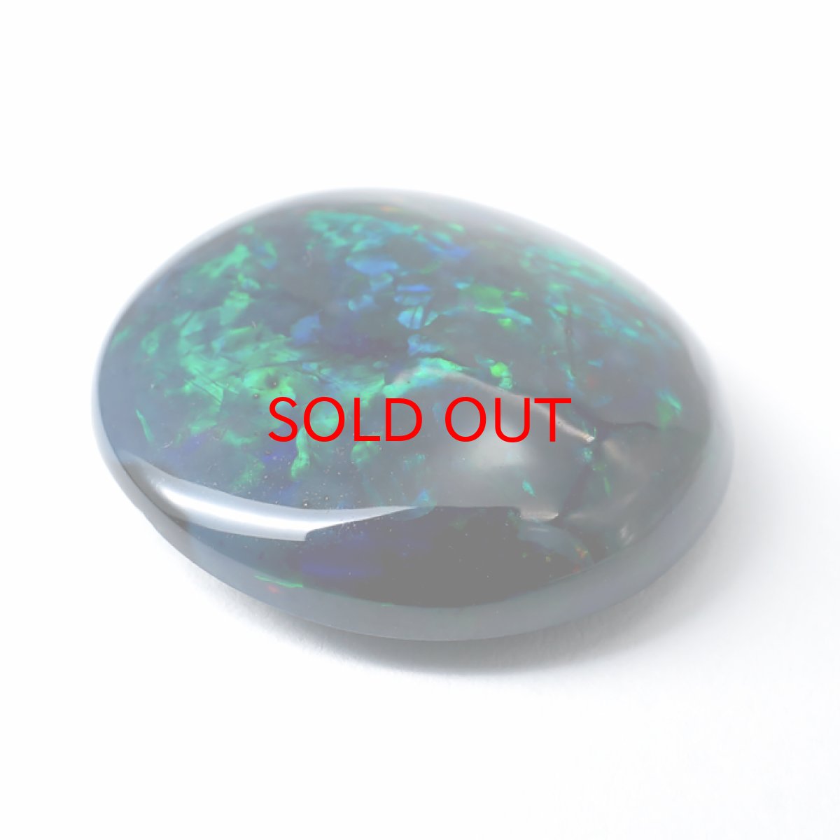 画像3: ブラックオパール ルース 16.0ct ラウンド エチオピア産 【 一点物 】 Black opal 10月誕生石 オパール 裸石 天然石 パワーストーン カラーストーン (3)