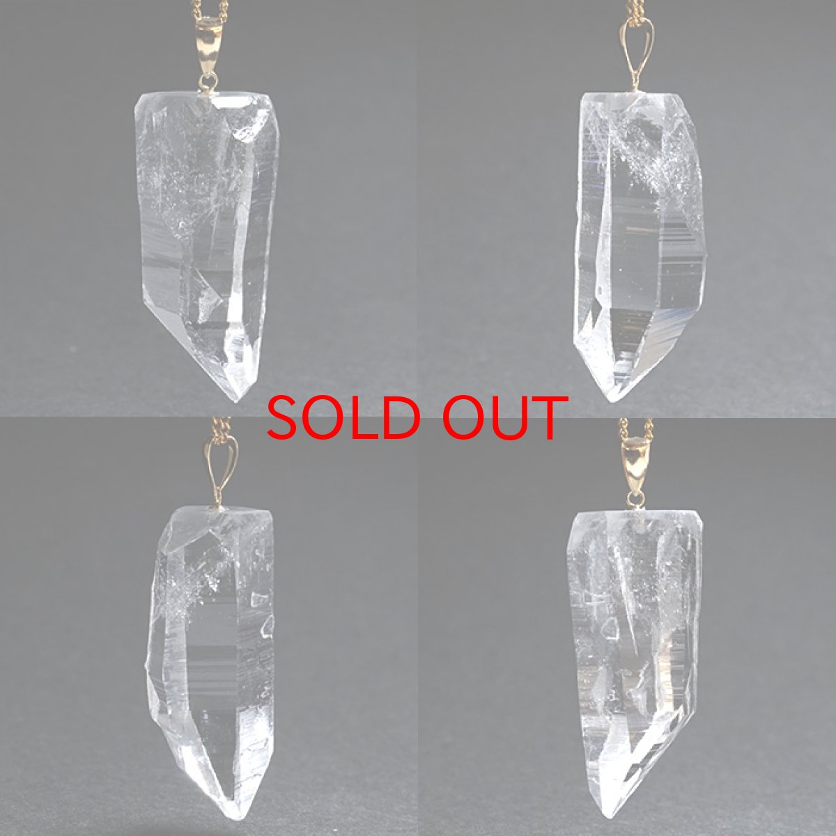 画像2: レムリアンシード水晶 原石 K18ペンダントトップ コロンビア ぺーニャ・ブランカ鉱山産 【一点物】  Lemurian Seed 稀少石 浄化 天然石 パワーストーン (2)