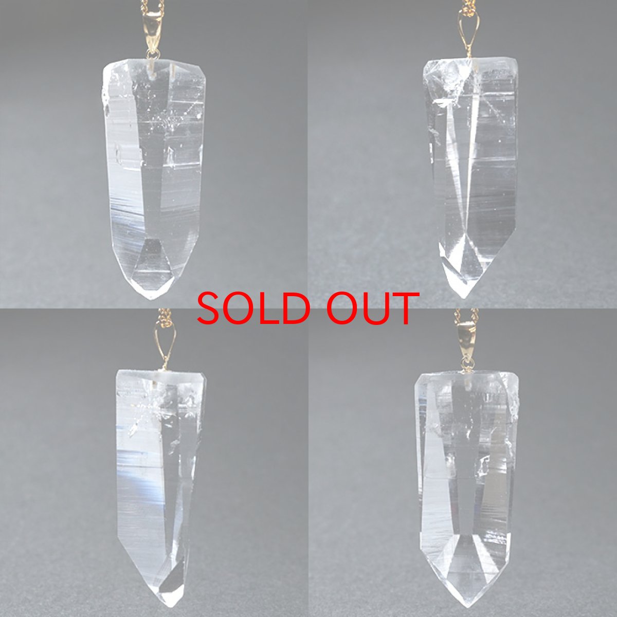 画像2: レムリアンシード水晶 原石 K18ペンダントトップ コロンビア ぺーニャ・ブランカ鉱山産 【一点物】  Lemurian Seed 稀少石 浄化 天然石 パワーストーン (2)