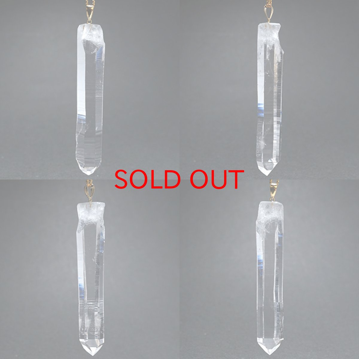 画像2: レムリアンシード水晶 原石 K18ペンダントトップ コロンビア ぺーニャ・ブランカ鉱山産 【一点物】  Lemurian Seed 稀少石 浄化 天然石 パワーストーン (2)