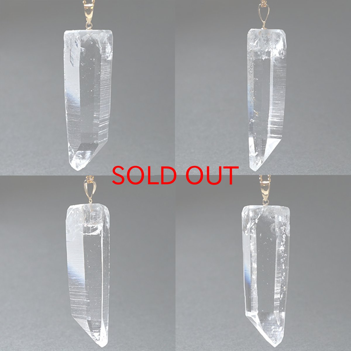 画像2: 【20%OFFセール】 レムリアンシード水晶 原石 K18ペンダントトップ コロンビア ぺーニャ・ブランカ鉱山産 【一点物】  Lemurian Seed 稀少石 浄化 天然石 パワーストーン (2)