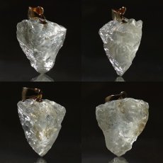 画像2: フェナカイト 7.3ct ペンダントトップ ロシア産 K18 ラフ 原石 一点物 Phenakite 日本製 希少石 フェナス石 ネックレス パワーストーン 浄化 (2)