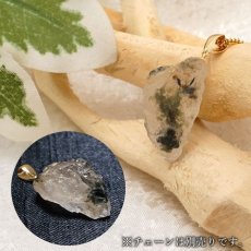 画像3: フェナカイト 18.0ct ペンダントトップ ロシア産 K18 ラフ 原石 一点物 Phenakite 日本製 希少石 フェナス石 ネックレス パワーストーン 浄化 (3)