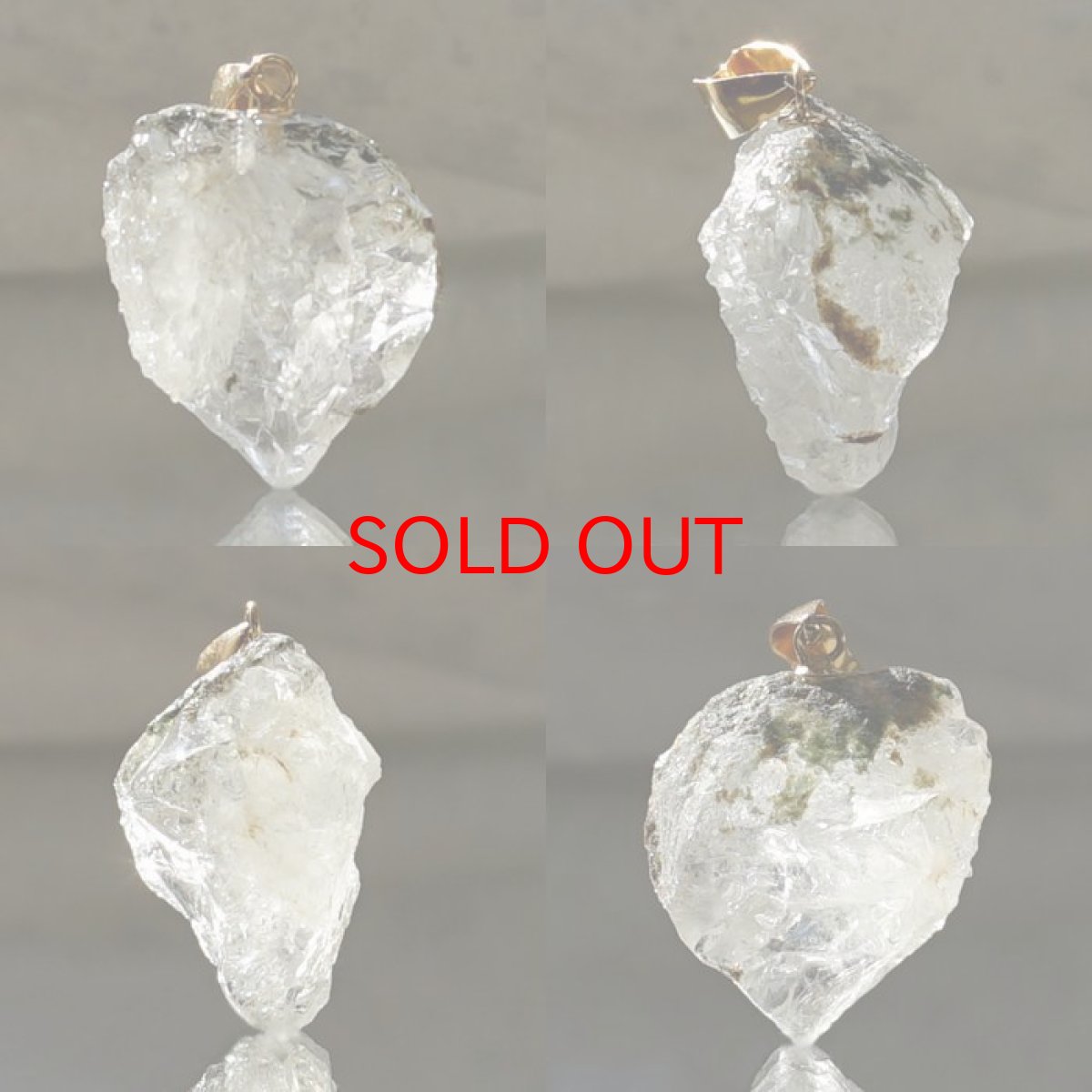 画像2: フェナカイト 13.2ct ペンダントトップ ロシア産 K18 ラフ 原石 一点物 Phenakite 日本製 希少石 フェナス石 ネックレス パワーストーン 浄化 (2)