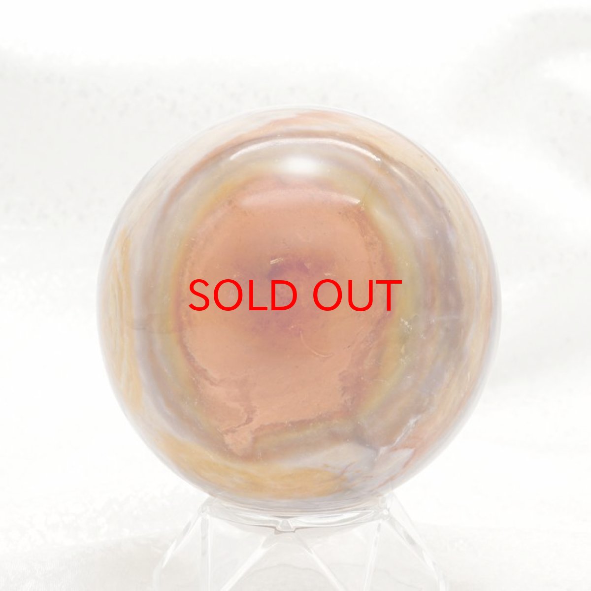 画像3: アゲートインアメジスト 丸玉 約77mm インドネシア産 【 一点もの 】 スフィア アメジスト アゲート 天然石 パワーストーン (3)