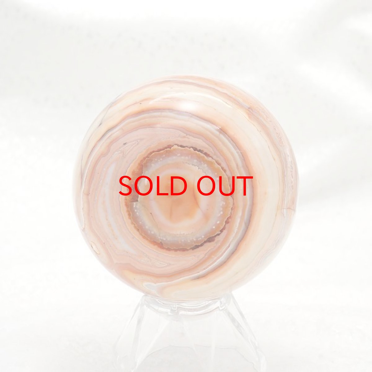 画像3: クレイジーレースアゲート 丸玉 約62mm インドネシア産 【 一点もの 】 スフィア アゲート 縞瑪瑙 天然石 パワーストーン カラーストーン (3)