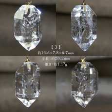 画像4: ハーキマーダイヤモンド ペンダントトップ K18 アメリカ産 ドリームクリスタル ダイヤモンド 水晶 出産御守り 稀少価値 一点もの 日本製 天然石アクセサリー ネックレス パワーストーン (4)