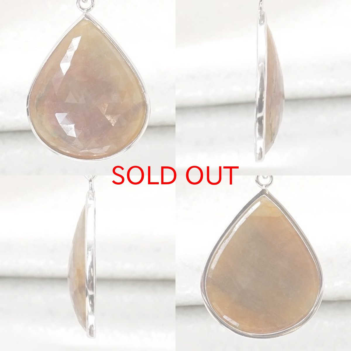 画像2: 天然マルチサファイア ペンダントトップ SV925 スリランカ産 ドロップ形 一点もの 天然石 パワーストーン カラーストーン (2)