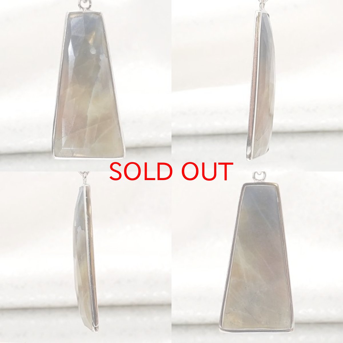 画像2: 【大決算セール 30%OFF】 天然マルチサファイア ペンダントトップ SV925 スリランカ産 台形 一点もの 天然石 パワーストーン カラーストーン (2)