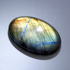 画像3: ゴールデンラブラドライト ルース 20.0g オーバル マダガスカル産 【一点もの】 Labradorite 天然石 パワーストーン カラーストーン (3)