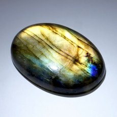 画像3: ゴールデンラブラドライト ルース 10.3g オーバル マダガスカル産 【一点もの】 Labradorite 天然石 パワーストーン カラーストーン (3)