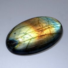 画像3: ゴールデンラブラドライト ルース 15.7g オーバル マダガスカル産 【一点もの】 Labradorite 天然石 パワーストーン カラーストーン (3)