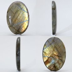 画像2: ゴールデンラブラドライト ルース 20.0g オーバル マダガスカル産 【一点もの】 Labradorite 天然石 パワーストーン カラーストーン (2)