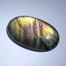 画像3: ゴールデンラブラドライト ルース 9.6g オーバル マダガスカル産 【一点もの】 Labradorite 天然石 パワーストーン カラーストーン (3)