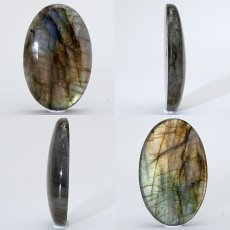 画像2: ゴールデンラブラドライト ルース 12.1g オーバル マダガスカル産 【一点もの】 Labradorite 天然石 パワーストーン カラーストーン (2)