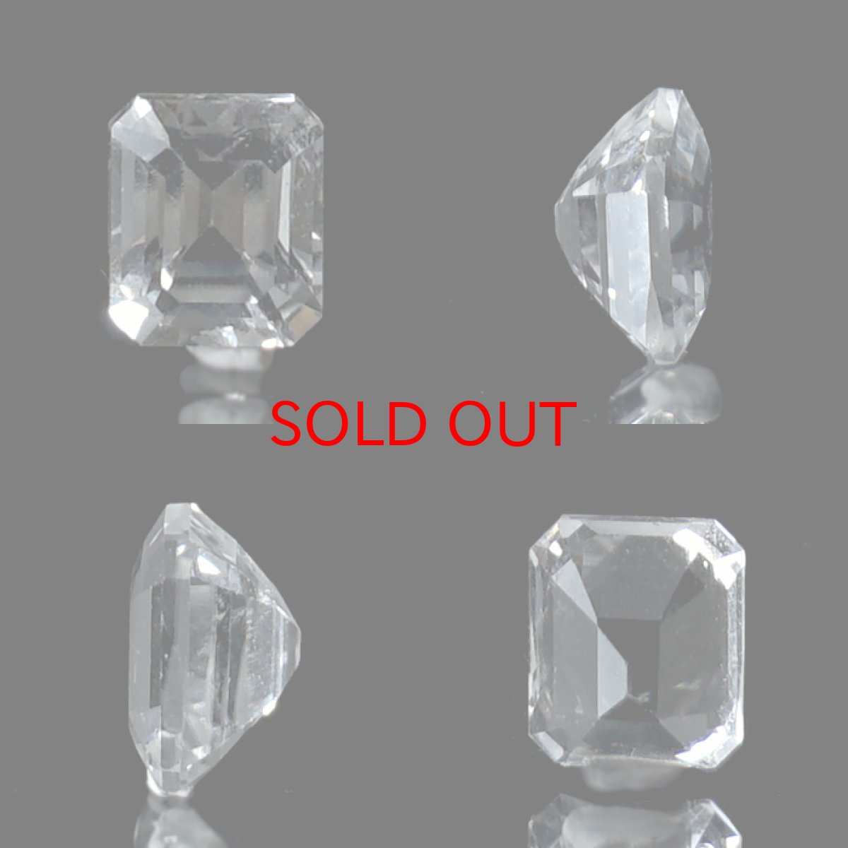 画像2: フェナカイト ルース 約0.77ct スクエアカット ロシア マリシェボ産 一点もの フェナス石 Phenakite 希少石 レア 裸石 天然石 パワーストーン カラーストーン (2)