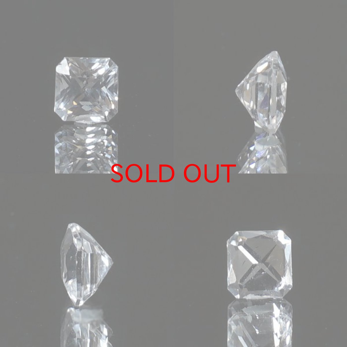 画像2: フェナカイト ルース 約0.43ct スクエアカット ロシア マリシェボ産 一点もの フェナス石 Phenakite 希少石 レア 裸石 天然石 パワーストーン カラーストーン (2)