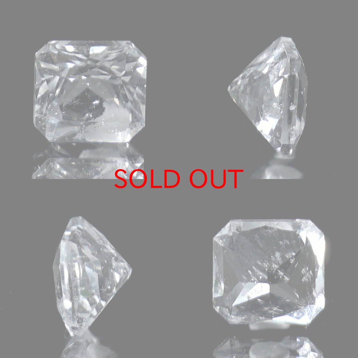 画像2: フェナカイト ルース 約0.99ct スクエアカット ロシア マリシェボ産 一点もの フェナス石 Phenakite 希少石 レア 裸石 天然石 パワーストーン カラーストーン (2)