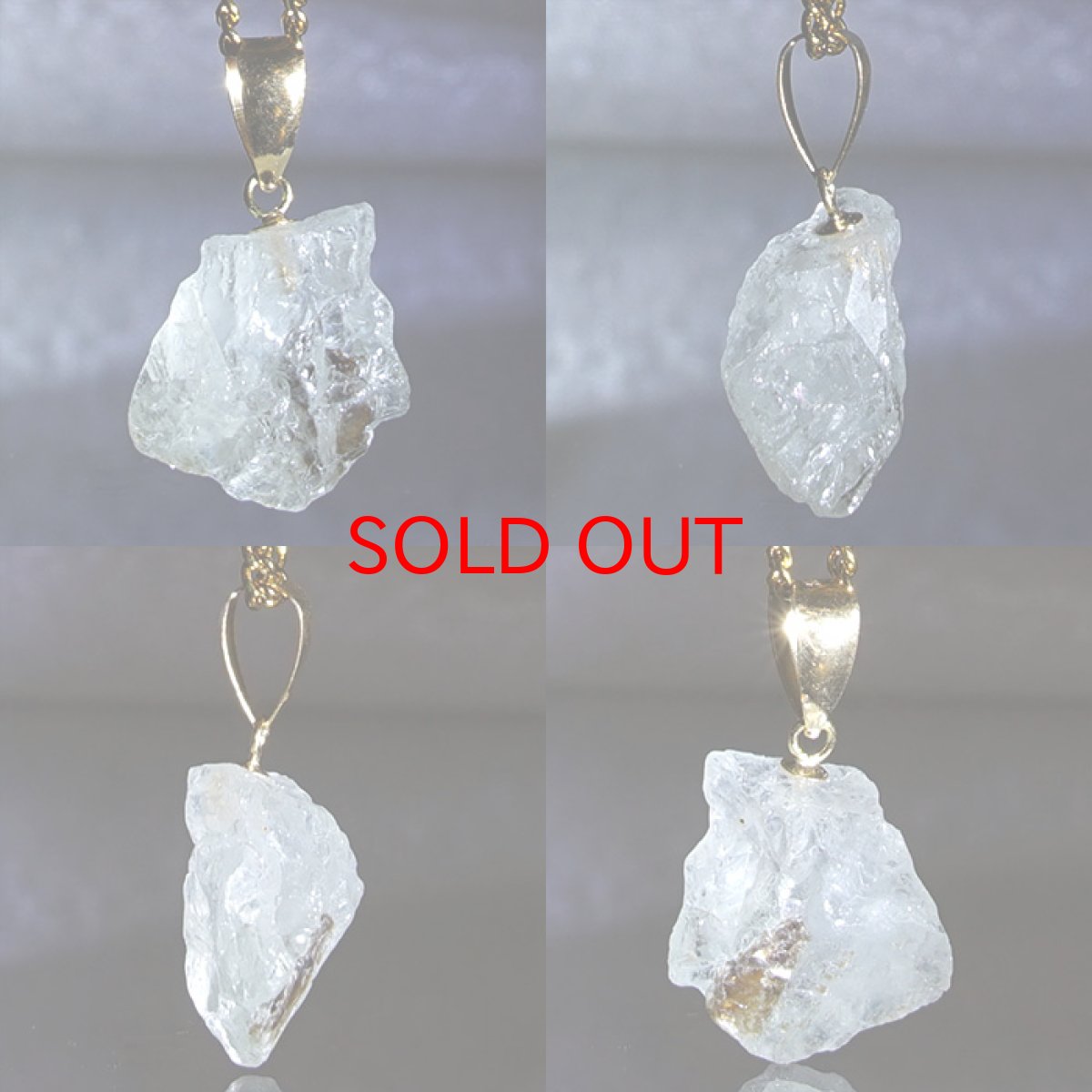 画像2: フェナカイト 5.60ct ペンダントトップ ロシア産 K18 ラフ 原石 【 一点もの 】 Phenakite 日本製 希少石 フェナス石 ネックレス パワーストーン 浄化 (2)