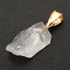 画像3: フェナカイト 5.85ct ペンダントトップ ロシア産 K18 ラフ 原石 【 一点もの 】 Phenakite 日本製 希少石 フェナス石 ネックレス パワーストーン 浄化 (3)