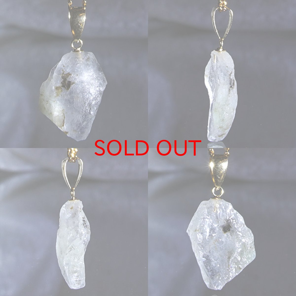 画像2: フェナカイト 5.85ct ペンダントトップ ロシア産 K18 ラフ 原石 【 一点もの 】 Phenakite 日本製 希少石 フェナス石 ネックレス パワーストーン 浄化 (2)