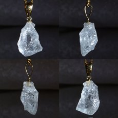 画像2: フェナカイト 6.90ct ペンダントトップ ロシア産 K18 ラフ 原石 【 一点もの 】 Phenakite 日本製 希少石 フェナス石 ネックレス パワーストーン 浄化 (2)