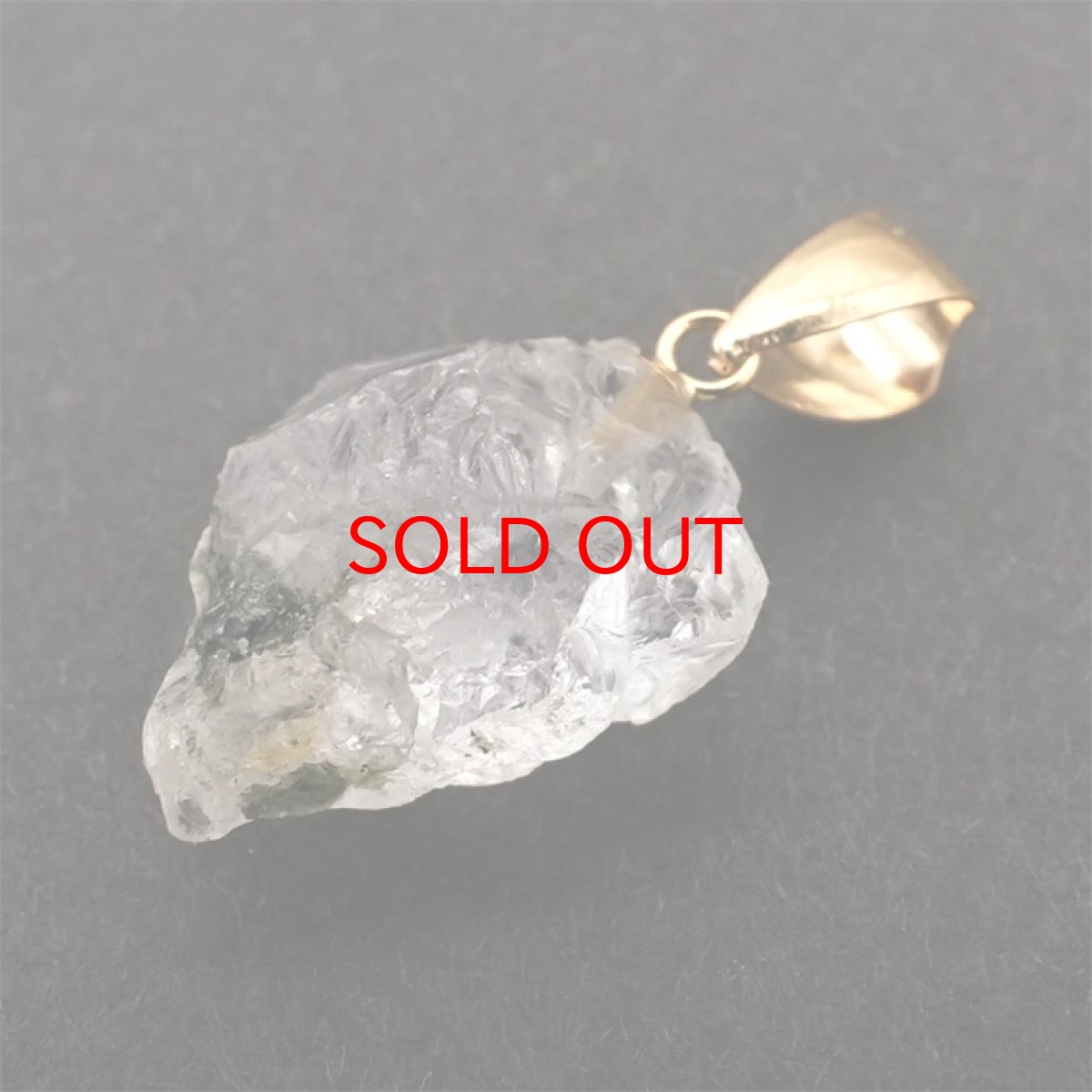 画像3: フェナカイト 7.50ct ペンダントトップ ロシア産 K18 ラフ 原石 【 一点もの 】 Phenakite 日本製 希少石 フェナス石 ネックレス パワーストーン 浄化 (3)