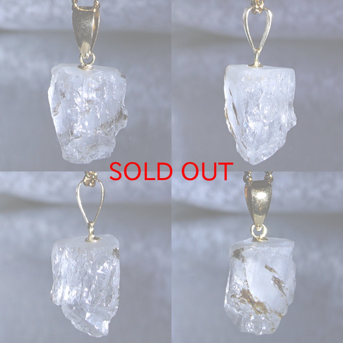 画像2: フェナカイト 6.90ct ペンダントトップ ロシア産 K18 ラフ 原石 【 一点もの 】 Phenakite 日本製 希少石 フェナス石 ネックレス パワーストーン 浄化 (2)