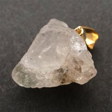 画像3: フェナカイト 12.35ct ペンダントトップ ロシア産 K18 ラフ 原石 【 一点もの 】 Phenakite 日本製 希少石 フェナス石 ネックレス パワーストーン 浄化 (3)