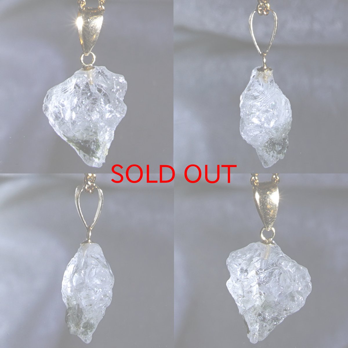 画像2: フェナカイト 7.50ct ペンダントトップ ロシア産 K18 ラフ 原石 【 一点もの 】 Phenakite 日本製 希少石 フェナス石 ネックレス パワーストーン 浄化 (2)