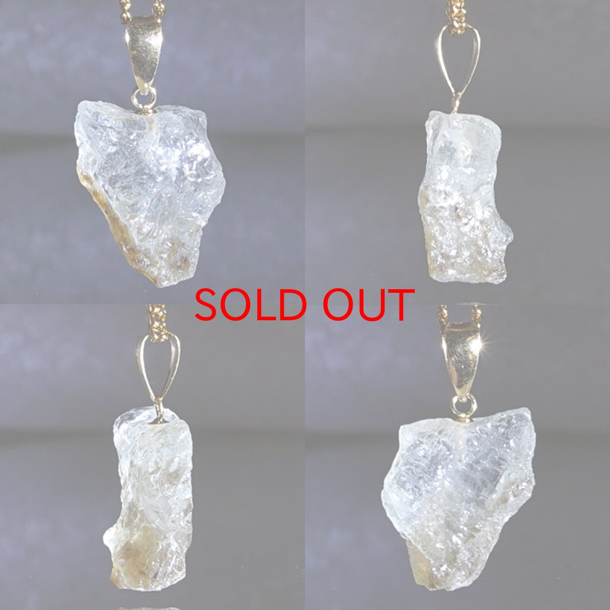 画像2: フェナカイト 7.55ct ペンダントトップ ロシア産 K18 ラフ 原石 【 一点もの 】 Phenakite 日本製 希少石 フェナス石 ネックレス パワーストーン 浄化 (2)