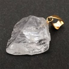 画像3: フェナカイト 6.75ct ペンダントトップ ロシア産 K18 ラフ 原石 【 一点もの 】 Phenakite 日本製 希少石 フェナス石 ネックレス パワーストーン 浄化 (3)