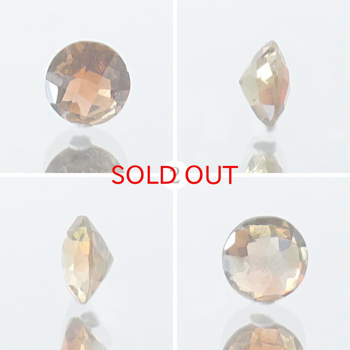 画像3: 【20%OFFセール】 アンダリュサイト バイカラー ルース 約0.40ct ラウンドカット ブラジル産 一点もの Andalusite 希少石 レア 裸石 天然石 パワーストーン カラーストーン (3)