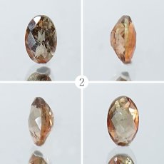 画像3: アンダリュサイト バイカラー ルース 約0.53ct オーバルカット ブラジル産 一点もの Andalusite 希少石 レア 裸石 天然石 パワーストーン カラーストーン (3)