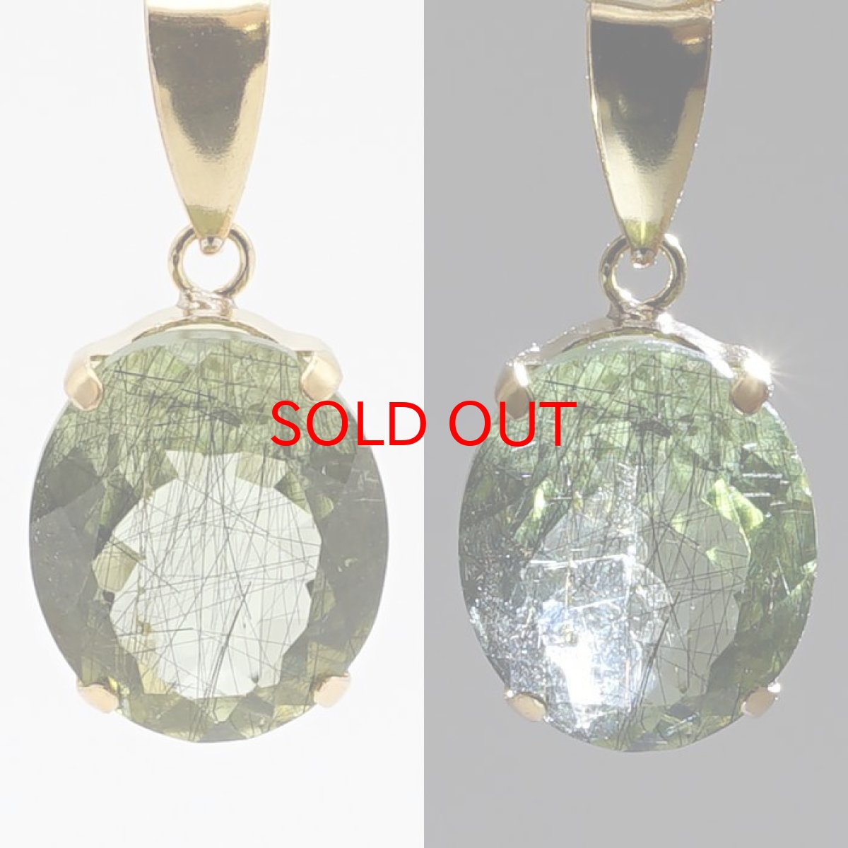 画像2: ルドウィジャイトインペリドット K18 ペンダントトップ 10×8mm オーバルカット パキスタン産 日本製 ペリドット 8月誕生石 希少石 天然石 パワーストーン カラーストーン (2)