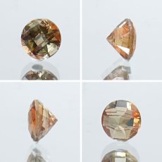 画像2: アンダリュサイト バイカラー ルース 約0.58ct ラウンドカット ブラジル産 一点もの Andalusite 希少石 レア 裸石 天然石 パワーストーン カラーストーン (2)