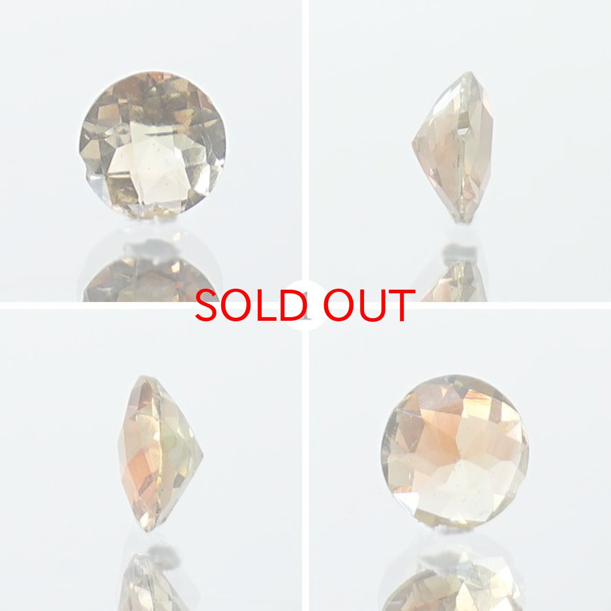 画像2: 【20%OFFセール】 アンダリュサイト バイカラー ルース 約0.40ct ラウンドカット ブラジル産 一点もの Andalusite 希少石 レア 裸石 天然石 パワーストーン カラーストーン (2)