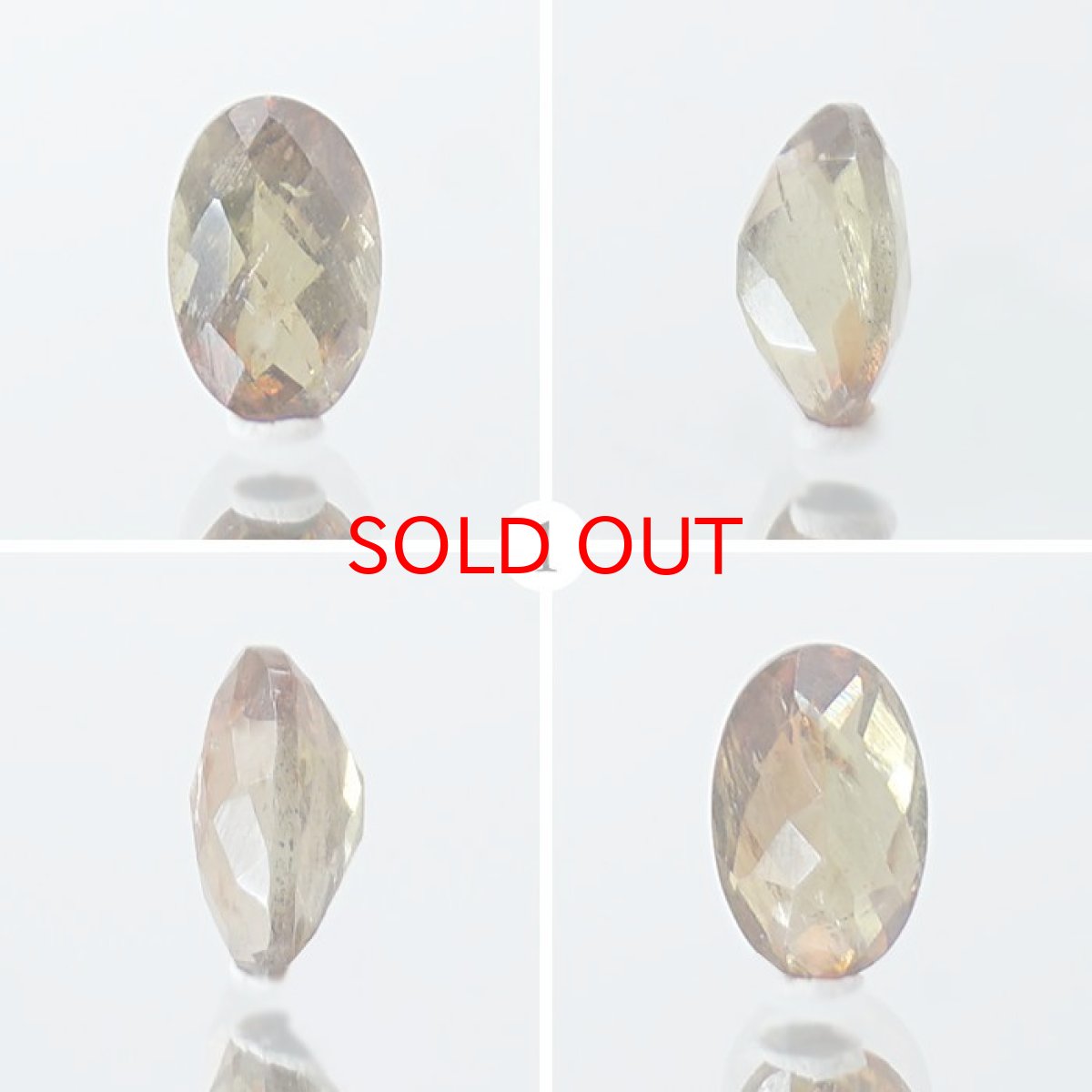 画像2: 【20%OFFセール】 アンダリュサイト バイカラー ルース 約0.53ct オーバルカット ブラジル産 一点もの Andalusite 希少石 レア 裸石 天然石 パワーストーン カラーストーン (2)