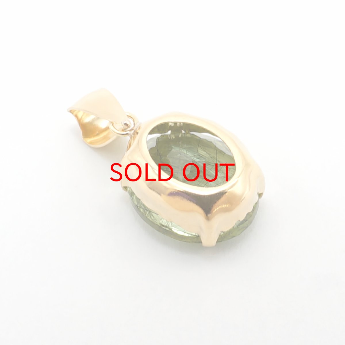 画像4: ルドウィジャイトインペリドット K18 ペンダントトップ 10×8mm オーバルカット パキスタン産 日本製 ペリドット 8月誕生石 希少石 天然石 パワーストーン カラーストーン (4)