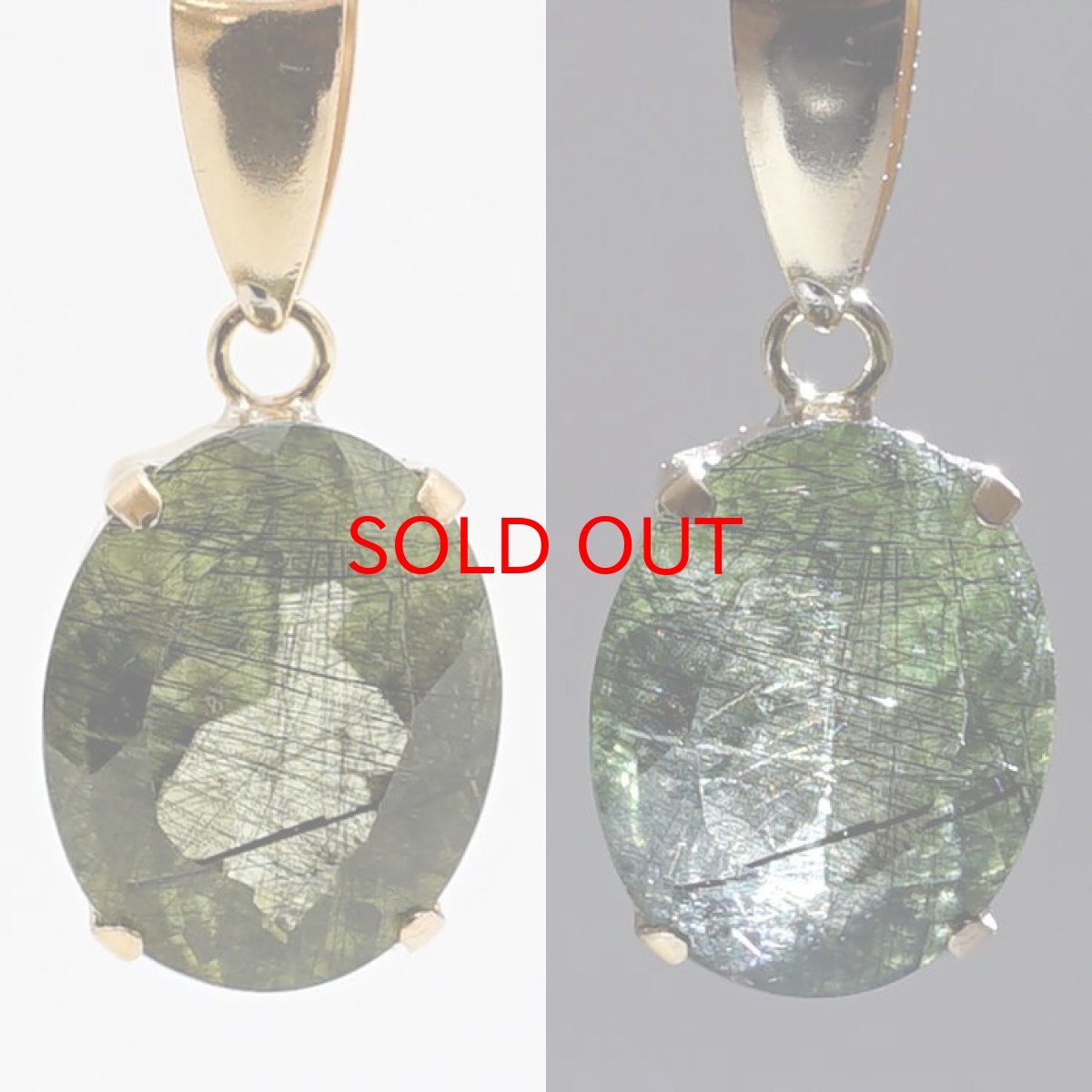 画像2: 【SALE 20%OFF】 ルドウィジャイトインペリドット K18 ペンダントトップ 9×7mm オーバルカット パキスタン産 日本製 ペリドット 8月誕生石 希少石 天然石 パワーストーン カラーストーン (2)