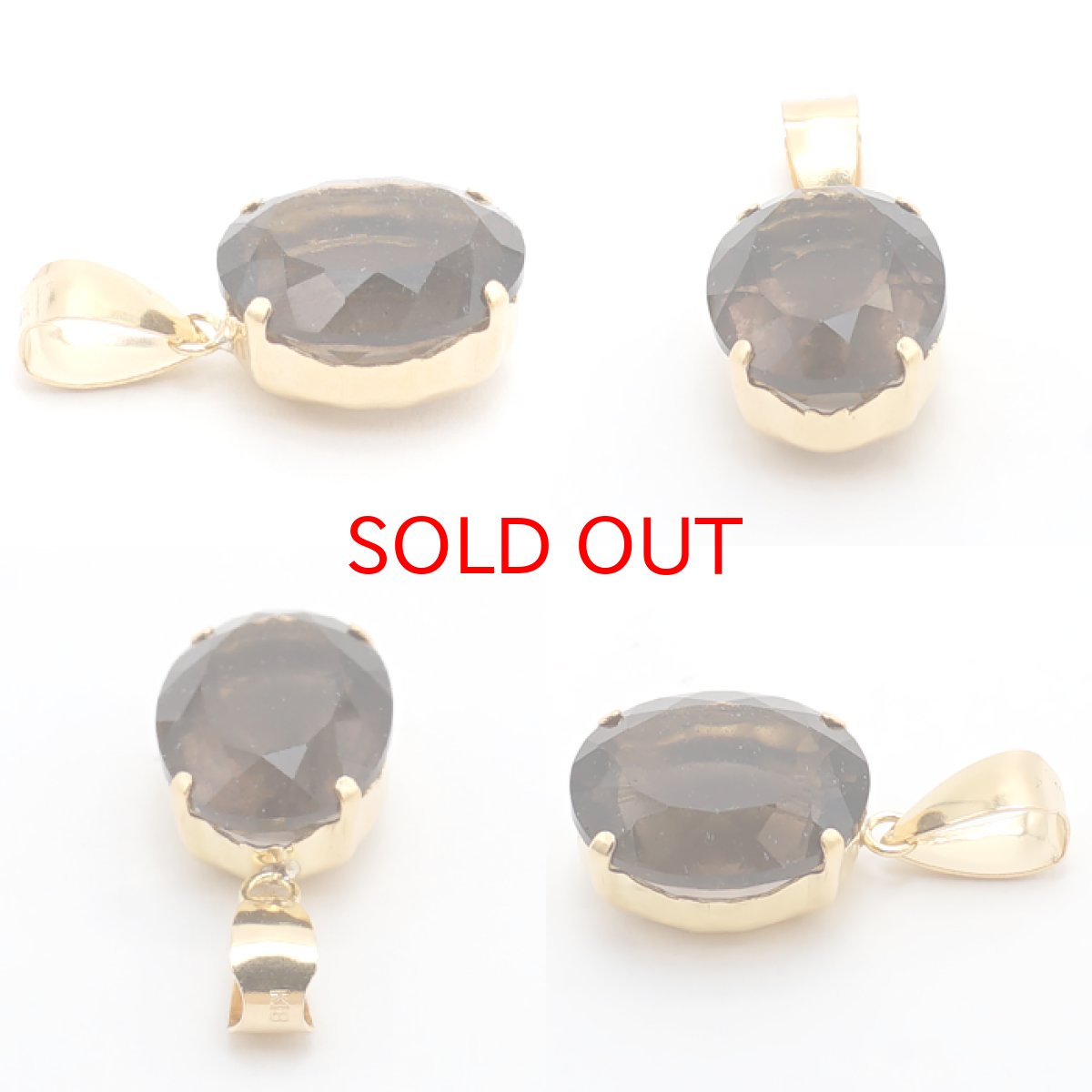 画像3: 【20%OFFセール】 アグニマニタイト K18 ペンダントトップ 8×10mm オーバルカット インドネシア産 日本製 H&E社推奨 天然ガラス 希少石 天然石 パワーストーン カラーストーン (3)