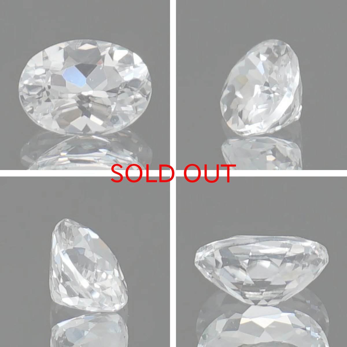 画像2: フェナカイト ルース 約0.431ct オーバルカット ロシア マリシェボ産 【 一点もの 】 フェナス石 Phenakite 希少石 レア 裸石 天然石 パワーストーン カラーストーン (2)