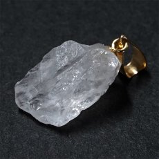 画像3: フェナカイト 5.10ct ペンダントトップ ロシア産 K18 ラフ 原石 【 一点もの 】 Phenakite 日本製 希少石 フェナス石 ネックレス パワーストーン 浄化 (3)