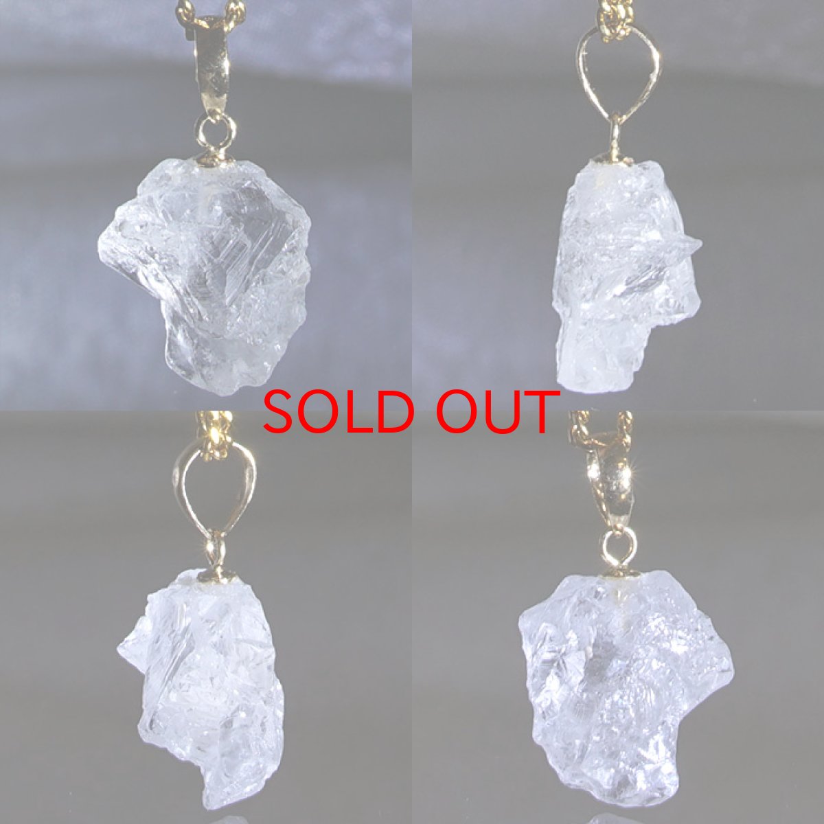 画像2: フェナカイト 4.50ct ペンダントトップ ロシア産 K18 ラフ 原石 【 一点もの 】 Phenakite 日本製 希少石 フェナス石 ネックレス パワーストーン 浄化 (2)