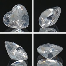 画像2: フェナカイト ルース 約0.692ct ハートカット ロシア マリシェボ産 【 一点もの 】 フェナス石 Phenakite 希少石 レア 裸石 天然石 パワーストーン カラーストーン (2)