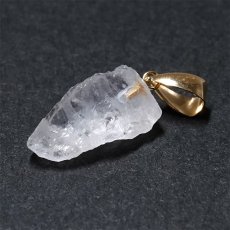 画像3: フェナカイト 2.80ct ペンダントトップ ロシア産 K18 ラフ 原石 【 一点もの 】 Phenakite 日本製 希少石 フェナス石 ネックレス パワーストーン 浄化 (3)