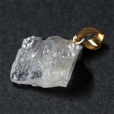 画像3: フェナカイト 5.25ct ペンダントトップ ロシア産 K18 ラフ 原石 【 一点もの 】 Phenakite 日本製 希少石 フェナス石 ネックレス パワーストーン 浄化 (3)