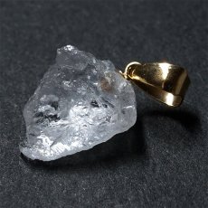 画像3: フェナカイト 4.90ct ペンダントトップ ロシア産 K18 ラフ 原石 【 一点もの 】 Phenakite 日本製 希少石 フェナス石 ネックレス パワーストーン 浄化 (3)